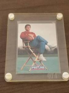 lot 164 image: 1991 Proline Joe Theismann autographed football card - Authenticity Unknown