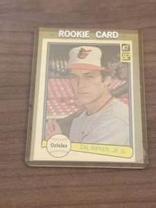 lot 115 image: 1982 Donruss Cal Ripken rookie card #405