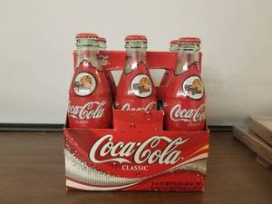 lot 77 image: 2004 NCAA Final Four San Antonio 6 pack coke bottles