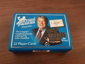 lot 99 image: 1992 Action Packed John Madden toughest players 52 card set