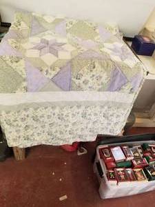 lot 161 image: Possible Queen size quilt