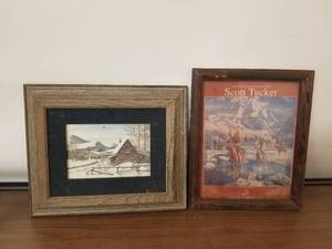 lot 213 image: Vintage framed art work