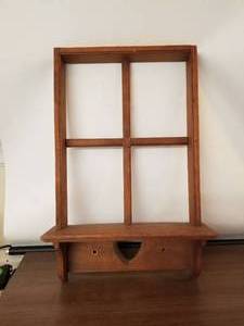 lot 229 image: Window themed wood shelf