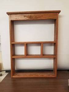 lot 232 image: Wood wall Shelf