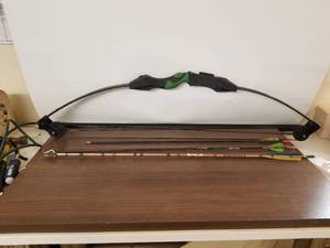 lot 252 image: Compound bow and arrows