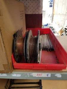 lot 255 image: Welding rods and wire