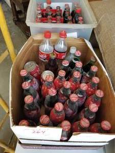 lot 264 image: Selection of Coke bottles