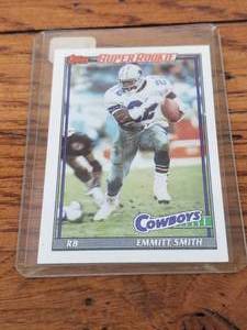 lot 47 image: 1991 Topps - Emmitt Smith Rookie card #360