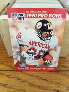 lot 30 image: 1990 Pro Set Football cards series 1 - believe to be complete set