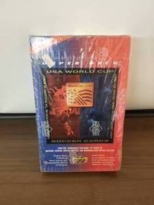 lot 116 image: 1993 Upper Deck USA World Cup Soccer cards - unopened box of packs of 10