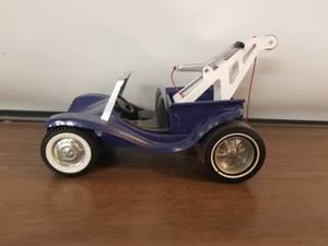 lot 130 image: Vintage Nylint pressed metal toy wrecker- Dune Buggy