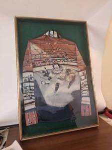 lot 138 image: Framed Clown Silk Shirt