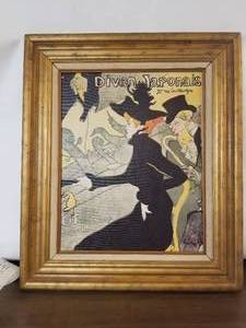 lot 139 image: Framed Divan Japonais canvas art
