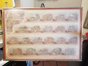 lot 140 image: Pageant of Rex framed posterprint