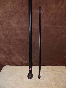 lot 36 image: TWO ADJUSTABLE CURTAIN RODS