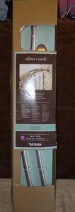 lot 66 image: ALLEN & ROTH DOUBLE CURVED SHOWER ROD - 56 TO 72 INCH ADJUSTABLE