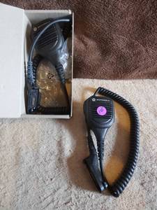 lot 105 image: NEW Motorola Solutions PMMN4099A Remote Speak MIC IMPRES WINDPORT - (X2)