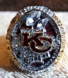 lot 106 image: KANSAS CITY CHIEFS SUPERBOWL 54 CHAMPIONSHIP RING - PATRICK MAHOMES EDITION - SIZE 11 (NEW) $$$