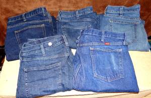 lot 111 image: JEAN LOT OF 5 AS SHOWN