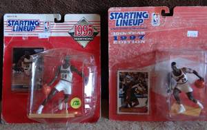 lot 172 image: STARTING LINEUP COLLECTIBLE FIGURES & CARDS - GARY PAYTON & ROBERT PACK