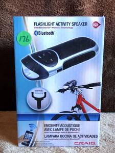 lot 176 image: CRAIG FLASHLIGHT ACTIVITY SPEAKER w BLUETOOTH WIRELESS TECHNOLOGY - NT 7355 - NIB