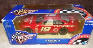 lot 199 image: CASEY ATWOOD #19 DODGE WINNERS CIRCLE 124 Red $$$
