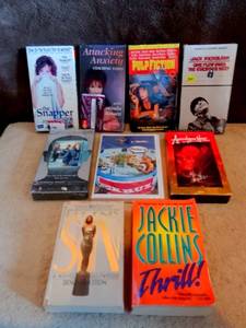lot 241 image: MISCELLANEOUS COLLECTION OF VHS, DVD, & BOOKS AS SHOWN