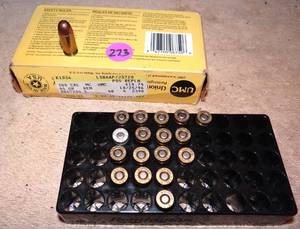 lot 273 image: UNION METAL CATRIDGES - 380 CALIPER (18 ROUNDS) AS SHOWN