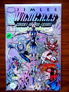 lot 29 image: WILDCATS #2 Prism Cover JIM LEE NM MINT SUPER CLEAN WILDC.A.T.S 1992 Key Vintage $$