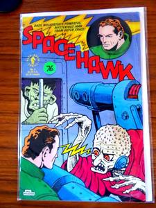 lot 76 image: Spacehawk (1989) #4 VF 8.0 Basil Wolverton Reptints $$$