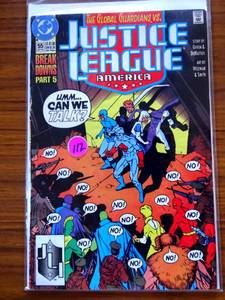 lot 112 image: JUSTICE LEAGUE OF AMERICA #55 DC COMICS 1991 VFNM $$