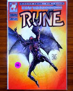 lot 116 image: RUNE Comic - Vol 1 - No 5 - Date 091994 - Malibu Comics $$$