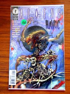 lot 132 image: Aliens Havoc Comic 2 OF 2 - Sergio Aragones Gary Gianni Moebius Xenomorph Art $$$
