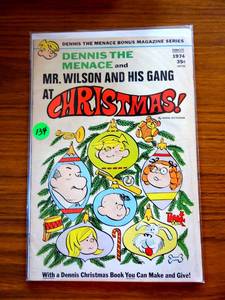 lot 134 image: RARE 1974 FAWCETT COMICS - #135 DENNIS THE MENACE & MR WILSON & HIS GANG AT CHRISTMAS VGFN $$$