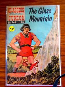 lot 138 image: VINTAGE 1957 Classics Illustrated Junior #545 The Glass Mountain $$$