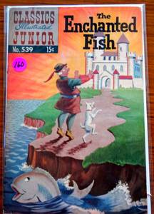 lot 160 image: VINTAGE 1957 Classics Illustrated Junior - The Enchanted Fish #539 (Jun, 1957) $$$
