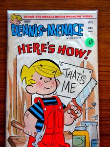 lot 163 image: VINTAGE Dennis the Menace By Hank Ketcham Heres How #118 (1973) $$