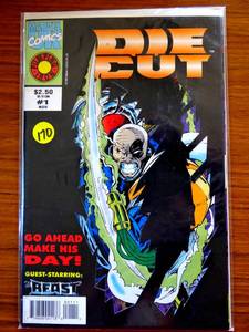 lot 170 image: Die Cut #1 and cover Marvel Comics Beast Appearance Newsstand Edition $$