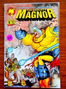 lot 201 image: Mighty Magnor #5 in Near Mint condition. Malibu comics $$