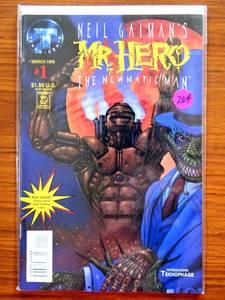 lot 204 image: Neil Gaimans Mr. Hero The Newmatic Man #1 Tekno