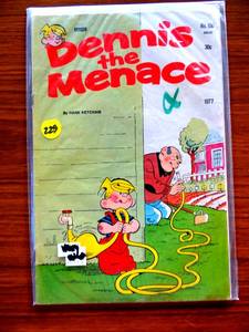 lot 229 image: VINTAGE DENNIS THE MENACE #150 COMIC BOOK 1977 $$