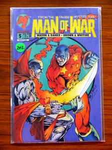 lot 242 image: Man Of War #5 Malibu Comics 1993, Mike Miller Jeff Whiting