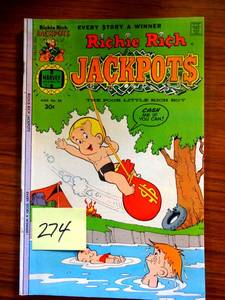 lot 274 image: VINTAGE Richie Rich Jackpots #30 Harvey Comics 1977 $$$