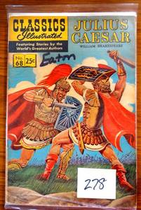 lot 278 image: VINTAGE 1967 Classics Illustrated No. 68 - Julius Caesar by William Shakespeare $$$