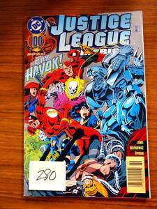 lot 280 image: Justice League America JLA #100 June 1995 DC Comics