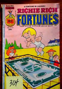 lot 304 image: VINTAGE 1976 Richie Rich Fortunes #27 in EXFN. Harvey Comics $$
