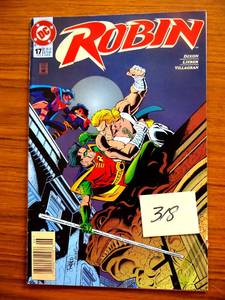 lot 318 image: Robin Comic 17 Cover A Wieringo First Print 1995 Chuck Dixon Lieber Villagran DC $$$
