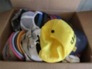 lot 25 image: Box FULL of baseball caps