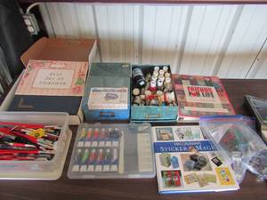 lot 46 image: Lot of scrapbooking materials