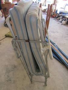 lot 55 image: Fold up cot and mattress